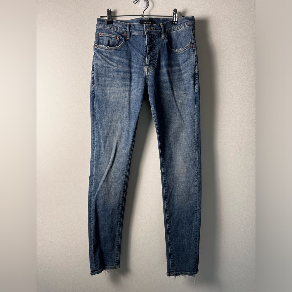Purple Brand Mens Jeans Size 30 Blue  Skinny Style P001